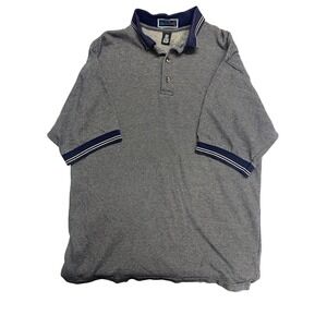 Holloway Mens XL Geometric Pattern Short Sleeve Golf Polo Shirt USA Made Cotton